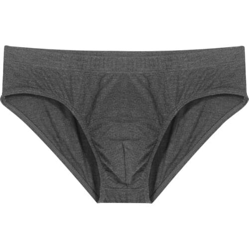 Sexy Men Underwear Modal Briefs Shorts Cueca Soft Panties Intimate Solid Breathable Underpants Man Ropa Interior Homme M-4XL 468