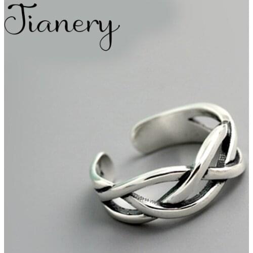 New Arrivals Charming Cross Chains Ring for Women Boho Knuckle Party Rings Gothic Punk Jewelry Gifts for Girls 2021