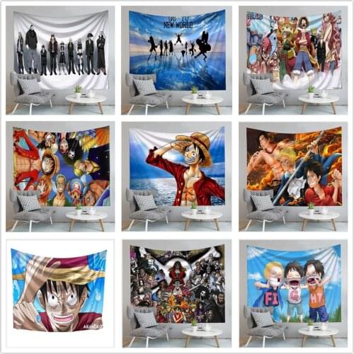 Japan Anime One Piece Trafalgar Law Tapestry Wall Hanging Cloth Customized Ghost Background Room Decoration Art Painting