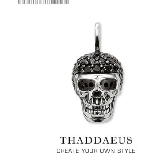 Pendant Skull Skeleton,2017 Brand New Fashion Jewelry Europe Bijoux 925 Sterling Silver Accessories Gift For Woman Rebel Men