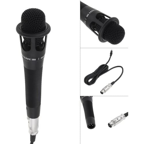 2.1 Sound Channel Profession E300 Microphone Audio Cable Wired Condenser Microphone for Recording /Chorus/Broadcasting/Lecture