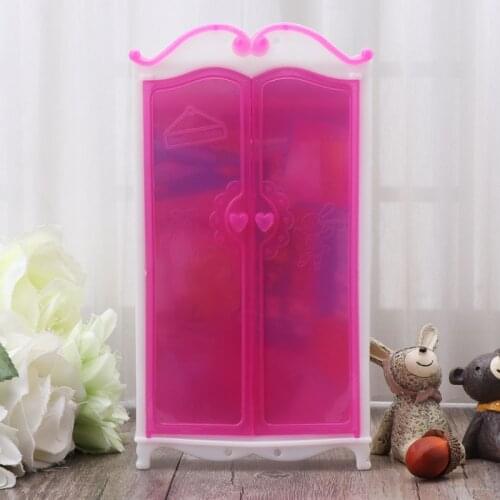Princess Furniture Wardrobe 30cm Dolls Toys Doll House Closet Toy Accessories