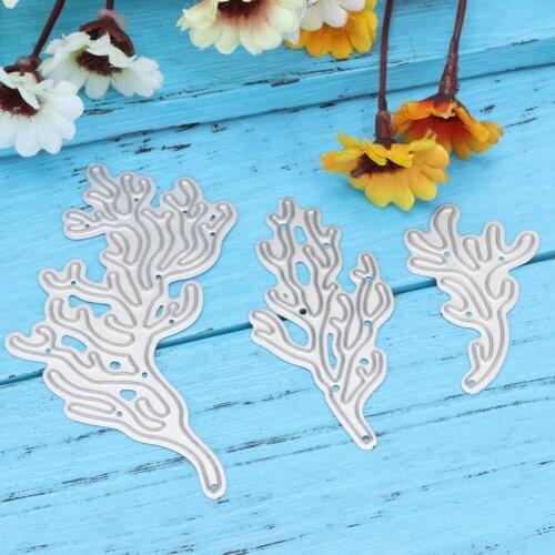 Trees Grass Plant Branches Shape Metal Cutting Dies Stencil For Scrapbooking Album Embossing Decorative DIY Handcrafts Templates