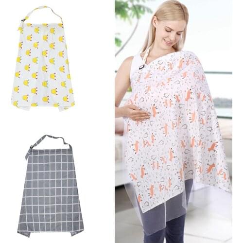 Breathable Baby Feeding Nursing Covers Mum Breastfeeding Nursing Poncho Cover Up Adjustable Privacy Apron Outdoors Nursing Cloth