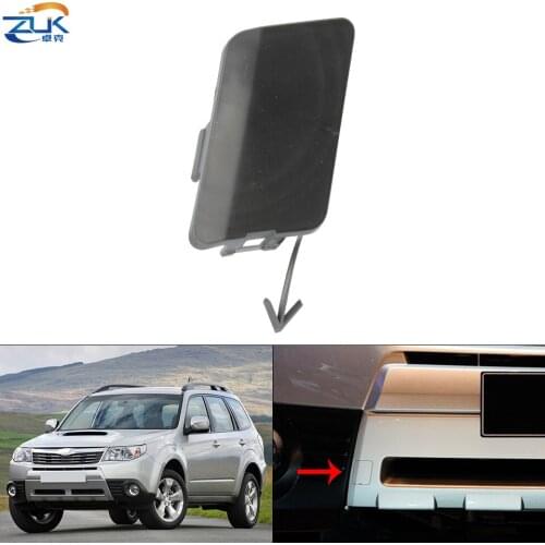 ZUK Front Towing Hook Cover Trim Cap Unpainted For Subaru Forester SH 2009-2012 Rear Bunper Tow Eye Garnish Shell 57731-SC040