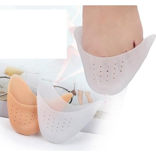 1Pair Silicone Gel Toe Soft Ballet Pointe Dance Shoes Pads Foot Care Protector High Heels Toe Pads Gel Orthopedic Massager T0019