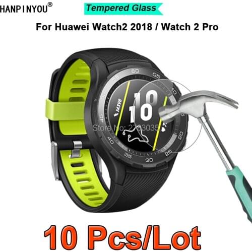 10 Pcs For Huawei Watch2 2018 / Watch 2 Pro 9H Hardness 2.5D Ultra-thin Toughened Tempered Glass Film Screen Protector Guard