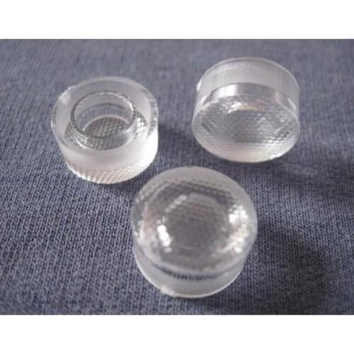 #AGHE-13 High quality 5050 Waterproof Led Lens, Degree: 30, Lens Size: 13X6mm, Bead Surface, PMMA materials