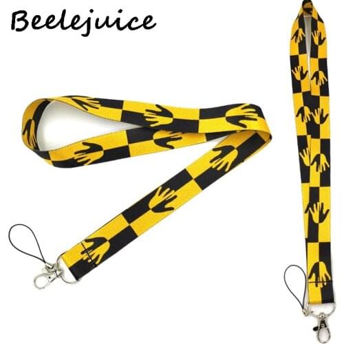Human organ hand Neck Keychain Necklace Webbings Ribbons Anime Cartoon Neck Strap Lanyard ID badge Holder Keychain Lanyard Gifts