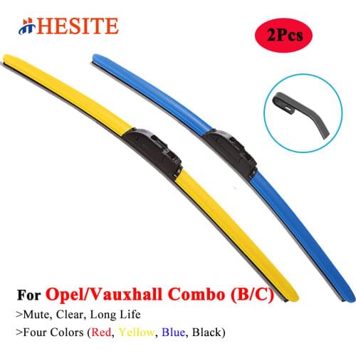 HESITE Colorful Car Wiper Blades For Opel Agila A B Combo B C D Tour Ayna Life Accessories 2001 2002 2003 2006 2013 2019 Wipers