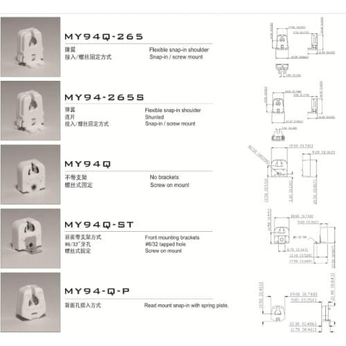 Mix UL VDE CE T5 G5 fluorescent lampholders 120w 600v