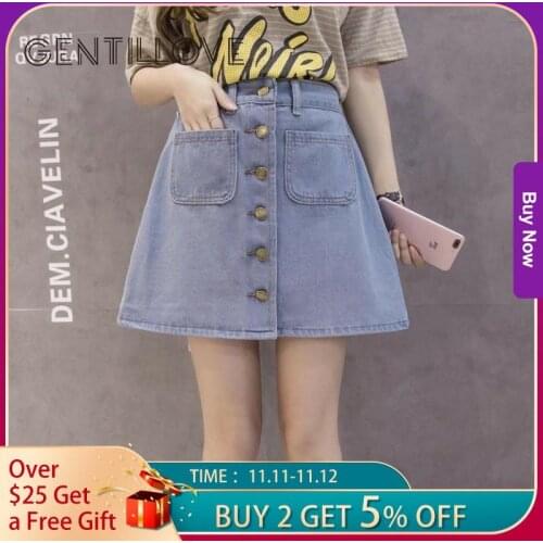 GENTILLOVE Denim Skirts For Women