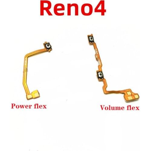 For OPPO Reno4 Power On Off Volume Up Down Button Key Flex Cable