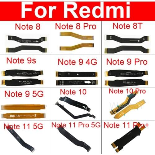 Main Board Motherboard Flex Cable For Xiaomi Redmi Note 8 Pro 8T Note 9s Note 9 Pro 4G 5G MainBoard Flex Ribbon Repair Parts