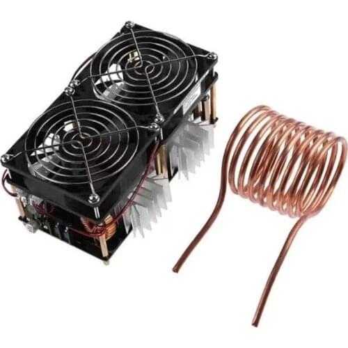 Induction Heater Induction Heating PCB Board High frequency Heating Machine Melted Metal + Coil Mayitr+ Crucible+Pump 2500W ZVS