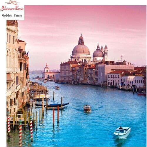 Golden Panno diamond painting Diamond embroidery full square 5d diy mosaic sale,landscape nature dusk picture by rhinestones