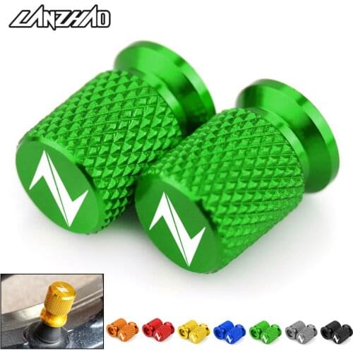 Motorcycle Tire Valve Air Port Stem Cover Cap Plug CNC Aluminum Accessories for Kawasaki Z400 Z800 Z900 Z650 Z1000 All Year