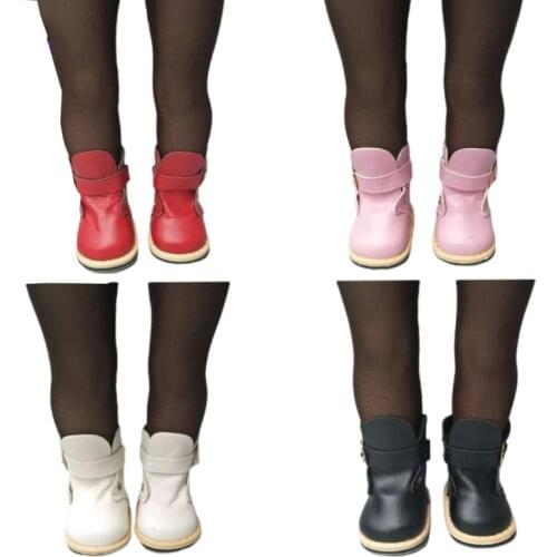 Mini Doll Shoes Pu Leather Winter Boots Fit 43cm Baby Doll Shoes Boots 18 Inch Girl Doll Shoes Present