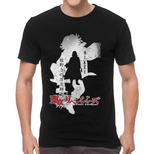 Tokyo Revengers T Shirt Men Short Sleeve 100% Cotton T-shirt Sano Manjiro Mikey Tee Novelty Tshirts Gift Idea