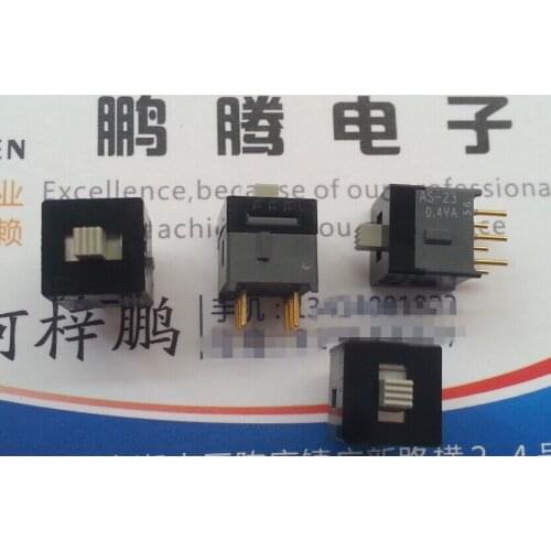 Original new 100% AS-23AP 0.4VA micro toggle switch 6pin 3gear double knife vertical sliding