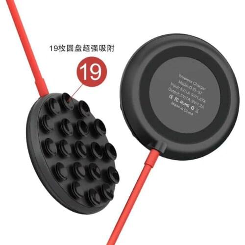 Suction Cup 10W Fast Wireless Charger For Samsung Galaxy S10Note 10 9 USB Qi Charging Pad for iPhone 11 Pro XS Max XR X 8 Plus