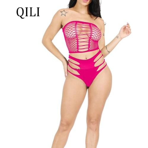Женские прозрачные боди Qili China At AliExpress