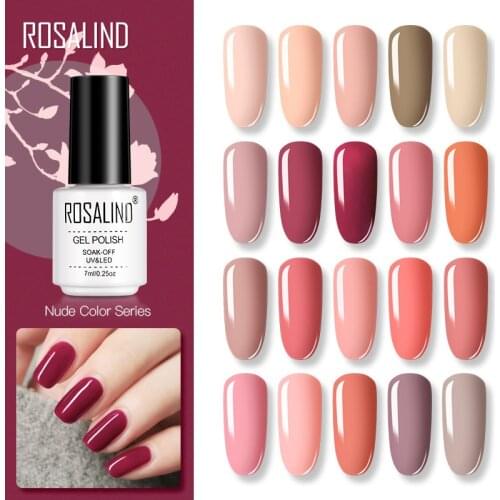 ROSALIND Nail Gel Polish Nail Art Manicure Set For Nail Extension Vernis Permanent UV LED Hybrid Design of Nails Gel Lacquer