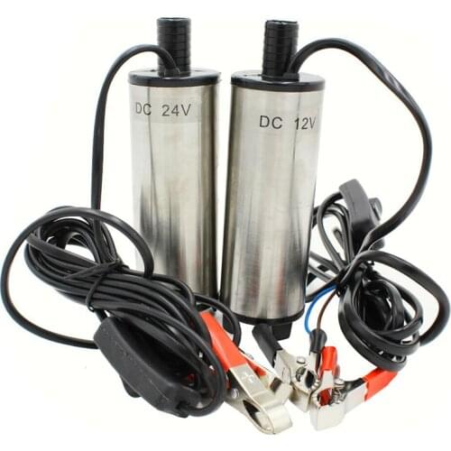 50 mm DC 12 Vagua aceite Diesel Fuel Transfer bomba sumergible bombas pesca que acampa interruptor de acero removable filter