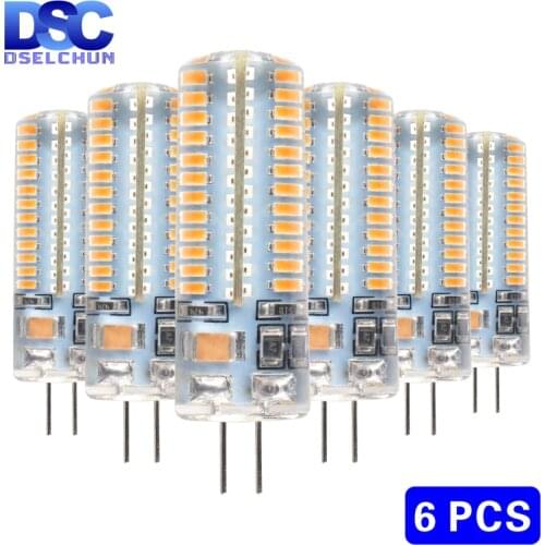 6pcs/lot G4 LED Bulb AC DC 12V 220V 1w 2w 3w 4w 5w Replace Halogen Lamp Light 360 degrees Spotlight Chandelier Lighting