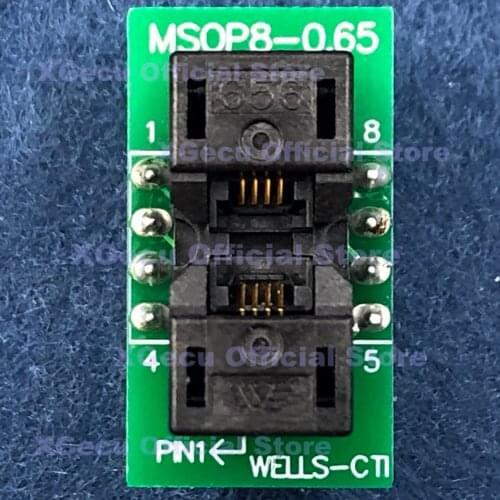 MSOP8 To DIP IC test socket programmer adapter/adaptor/converter for TL866A TL866CS TL866II PLUS or other universal programmers