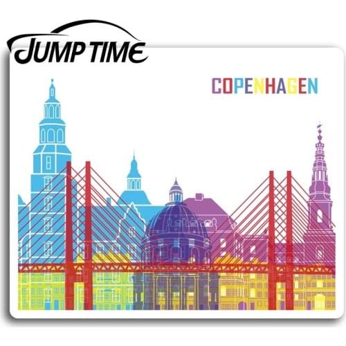 Jump Time for Copenhagen Denmark Vinyl Stickers Sticker Laptop Luggage Gift Car Decal Window Wiper Trunk Car Styling