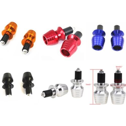Motorcycle Handle Bar End Plug Grip Ends Caps 22mm 7/8'' Handlebar Cruiser Chopper Cafe Racer Old School Bobber Touring