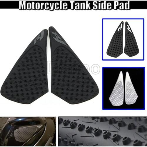 Motorcycle Protector Anti Slip Tank Pad Stickers Gas Knee Grip Traction Side Pad Decal Cover For Yamaha YZF R1 2004-2006