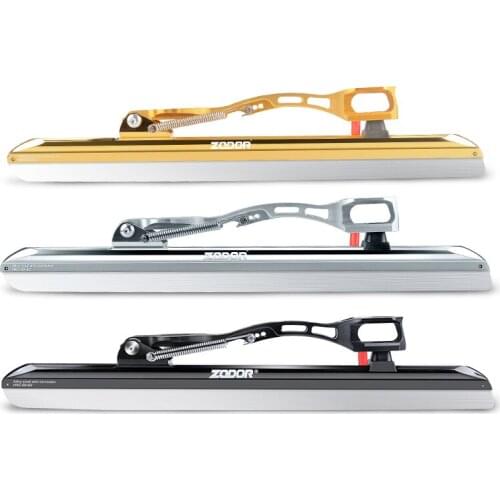 ZODOR professional dislocation ice blade skates knife speed skating support 380MM 410MM 430MM 62-64 blade 7000 alloy CNC light