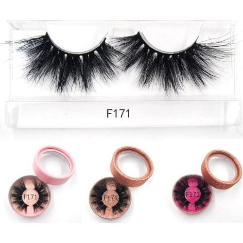 25mm Long 3D mink lashes F171 extra length mink eyelashes Big dramatic volumn eyelashes strip thick false eyelash