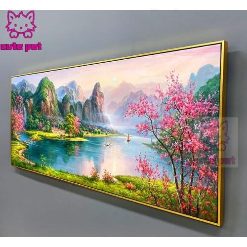 Natural scenery Needlework 5d Diy Diamond Painting Majestic and atmospheric landscape painting Embroidery Mosaic art decor large