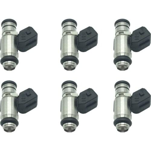 6Pcs Car Fuel injector For Fiat Doblo Palio Panda Punto Seicento Siena Strada Lancia Y 1.1 1.2 OEM IWP095 0280158169 75112095