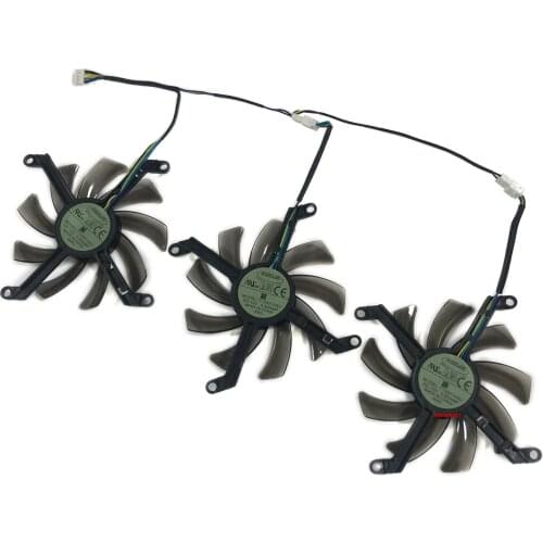 3Pcs/Set T129215SU GPU Card Alternative Cooler Fan For PNY GeForce GTX 1080Ti 11GB XLR8 GAMING OC Graphics Card Cooling