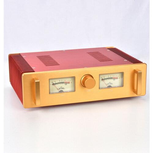 DIY Samll Class A Power Amplifier Aluminum Chassis With VU Header C7-33