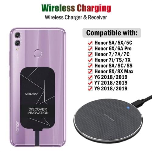 Qi Wireless Charging for Huawei Honor 5A 5C 5X 6A 6C 6X 7 7A 7C 7X 7I 7S 8A 8C 8S 8X Pro Max Wireless Charger+Micro USB Receiver
