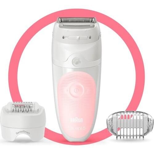 Braun Silk-epil 5 5620 SensoSmart Wireless Wet & Dry Use 5 Additional Piece 3'ü In 1 Epilator