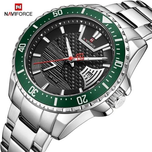 NAVIFORCE Luxury Wristwatch Fashion Bussiness Quartz 3ATM Water Ressistance Watch for Men With Luminous Hands Relogio Masculino