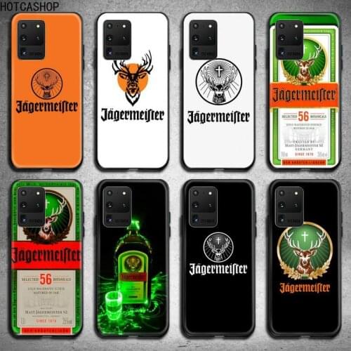 Jagermeister logo Phone Case for Samsung S20 plus Ultra S6 S7 edge S8 S9 plus S10 5G lite 2020