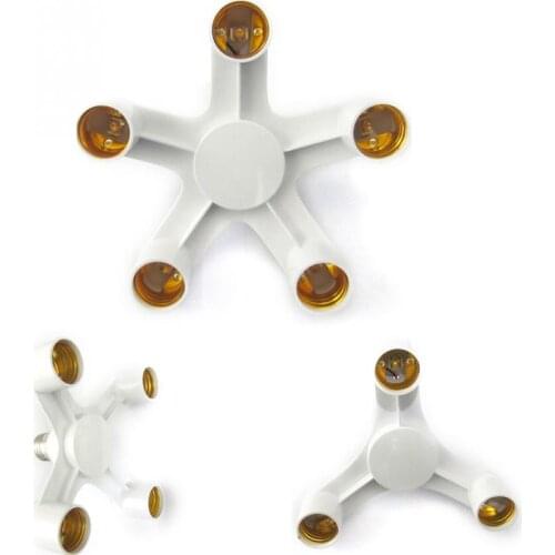 New 3 in 1 Lamp Holder Converters E27 to E27 Base Socket Splitter LED Light Lamp Bulb Adapter Holders Smart Lighting Accessories