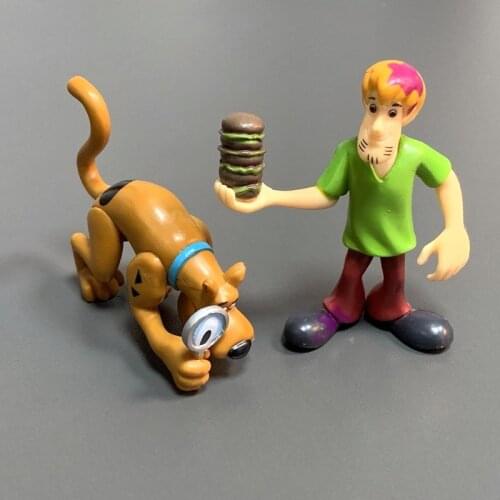 2Pcs Scared Shaggy & Dog Action Figure Cartoon Dolls Toys Kids Children Gift