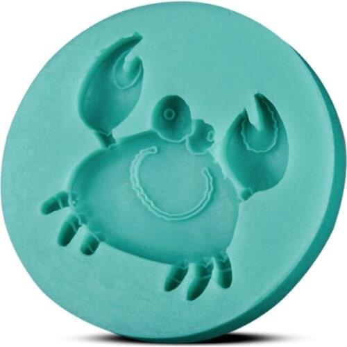 Crab Shape Chocolate Candy 3D Silicone Mould Cake Tools Soap Mold Sugar Craft Cake Decoration D378