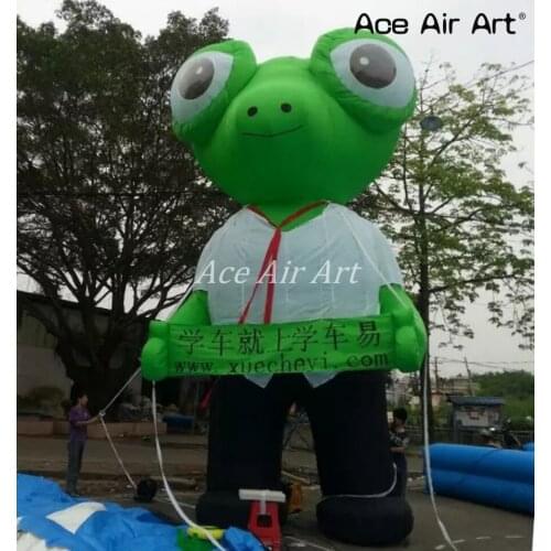 Customized giant green Inflatable Frog Prince model inflatable tadpole for advertising