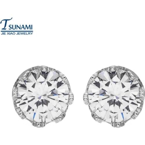 Famous brand AAA zircon crown Beautiful zircon earrings for a woman/girls wedding/party ER-141