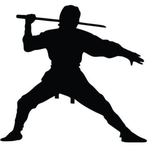 Kendo Wall Sticker Warrior Ninja Poster Vinyl Art Wall Decals Home Decoration Decor Mural Kendo Samurai Decal