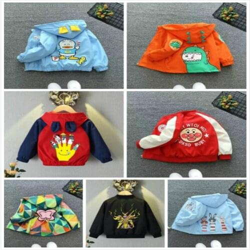 Dinosaur Jacket Clothes Kids Girls Casual Korean Coats Boys Sport Clothes For Kids Baby Jackets Hooded Children Tops 3M-7Years